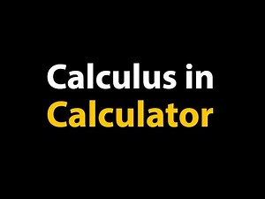 How to solve calculus problems in calculator