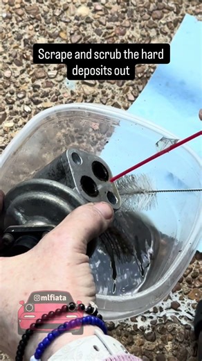 Cleaning Miata EGR Valve for P0400 Code #youtubeshorts #shorts
