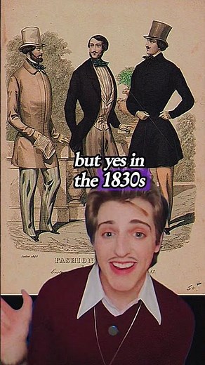 That time when men started wearing corsets 🎀 #fashionhistory #corsets #19thcentury #history #1830s