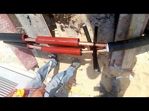 طريقة عمل وصله كابل جهد متوسط الفيديو الكامل