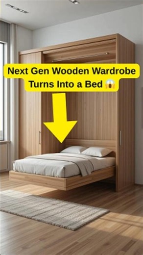 From Wardrobe to Bed in Seconds | Futuristic Wooden Furniture Design