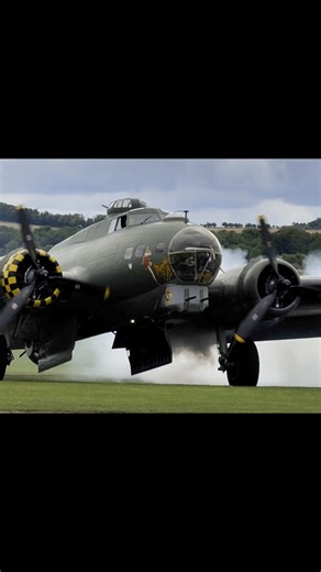 Smoke on! 💨 Winding up the Wright R-1820 Cyclones on ‘Sally B’ at Imperial War Museum Duxford #ww2 #ww2history #wwii #B17 #flyingfortress | Daniel J Wheatcroft