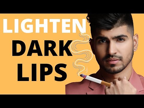 How To Lighten DARK Lips Naturally | The Dynamite Male