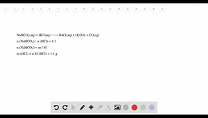 SOLVED:People sometimes use sodium bicarbonate as an antacid to neutralize excess hydrochloric acid in an upset stomach. What mass of hydrochloric acid (in grams) can 2.5 g of sodium bicarbonate neutralize? (Hint: Begin by writing a balanced equation for the reaction between aqueous sodium bicarbonate and aqueous hydrochloric acid.)