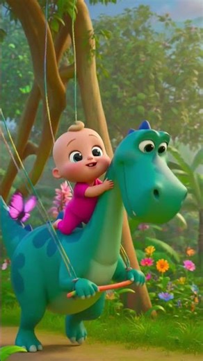 Baby Dino 🦖 Swing Funny 😂 | Kids Short