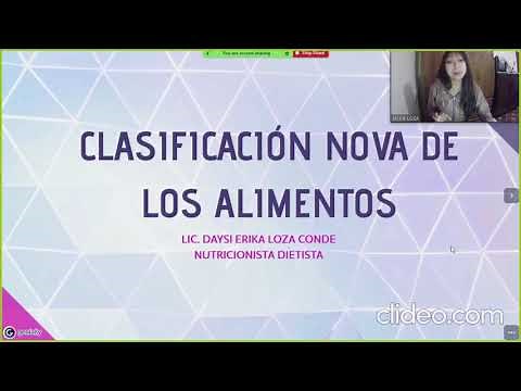 Clasificación NOVA de los alimentos