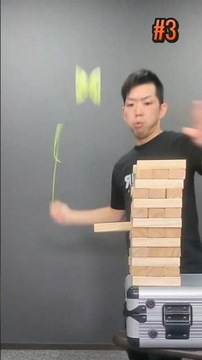 🏆TOP 5 WILD Yo-Yo x Jenga Trick Shots 🤯🪀 #yoyo #trickshots