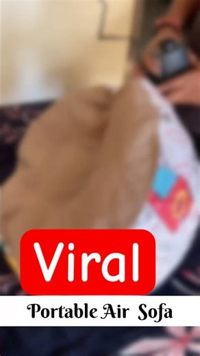 Portable air sofa unboxing space saving must buy home decor #trendinggadgets #smarthomegadgets