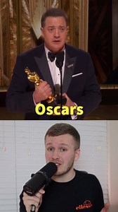 Brendan Fraser's comeback win at the Oscars #oscars