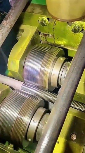 How Threads Are Made | Fast Thread Rolling Machine ⚙️🔥 #shorts