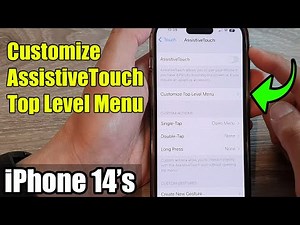 iPhone 14's/14 Pro Max: How to Customize AssistiveTouch Top Level Menu