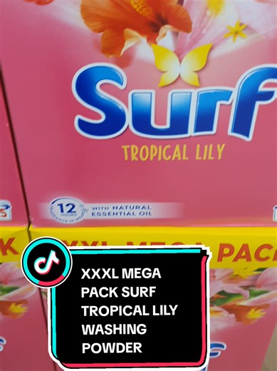 XXXL MEGA PACK SURF TROPICAL LILY WASHING POWDER #tiktokshop ##surf #cleaning #fyp #tiktokmademebuyit