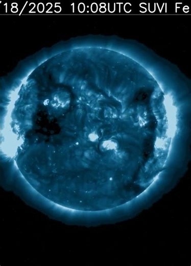 Sun 24 Hour Timelapse | Iron / 195 Å | Extreme UV (December 18, 2025) #shorts