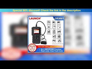 Review LAUNCH X431 CR3001 Code Reader Support OBDII / EOBD Creader 3001 OBD2 Car Diagnostic Tools P