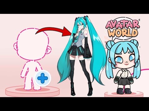 Creating Hatsune Miku 💙 in Avatar World!! #avatarworld #hatsunemiku #tocaboca