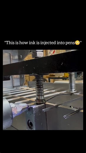 Made Mechanism⚙️🛠️ on Instagram: "Pens are filled with ink through a precise manufacturing process to ensure smooth and consistent writing. In factories, empty ink cartridges or refill tubes are placed into automated machines that inject a measured amount of ink using pressure or vacuum systems. . . . . . . . Via: @selena_pendigital . . . . . #reelsinstagram #inkpen #stationery #explorepage #viralreels #mademechanism"