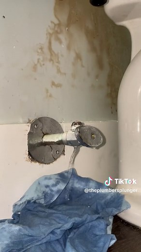 Replacing a leaking angle stop. The valve was leaking from the solder ...