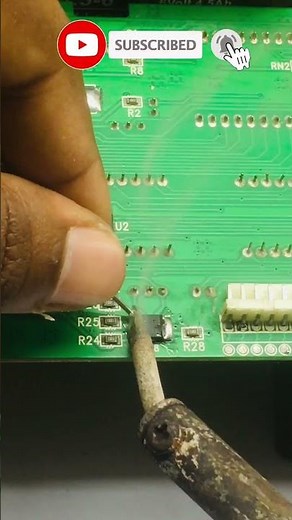 how to remove smd ic with soldering iron #smd #shorts