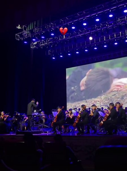 Live Orchestral Performance with Dynamic Visuals