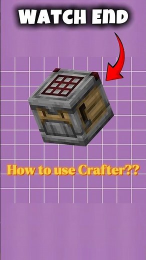 Minecraft | How to use Crafter ?? #minecraft #funk #YesCutiePieMC
