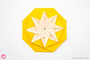 Make An Origami Compass Star Tato - Paper Kawaii