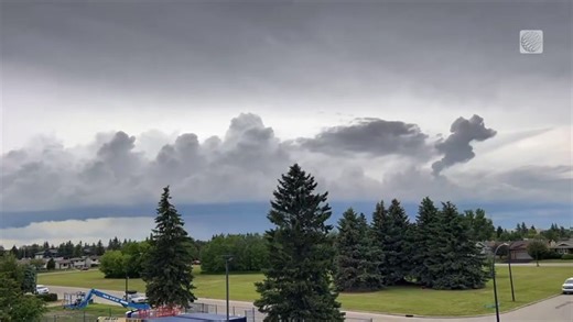 Timelapse of Red Deer, Alberta storm clouds