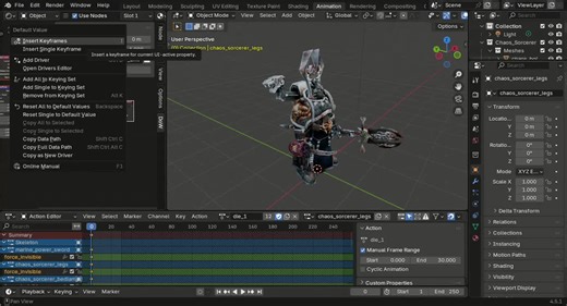 Animating a Material video - Blender Dawn of War Addon mod for Dawn of War