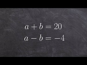 Solve a system of equation by substitution