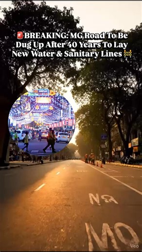 Namma Bengaluru on Instagram: "🚨 Bengaluru BREAKING Update! 🚧😳 MG Road is set to be dug up for the first time in 40 YEARS! BWSSB is gearing up to replace corroded water and sanitary lines along MG Road after decades of leakage complaints and contamination issues. The work is expected to start after Republic Day and will run for several months. 🔎 What’s happening? • Fresh water + sanitary lines on BOTH sides between Brigade Road → Trinity Circle • One-side digging toward Anil Kumble Circle • 