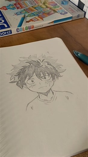 Deku drawing 🏵 from (my hero academia) #myheroacademia #deku