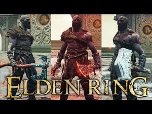 GOD OF WAR RAGNAROK Mod in Elden Ring! (Kratos Skin, Weapons, Atreus, and More!)