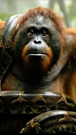 Orangutan Outsmarts Giant Python in Deadly Rainforest Duel