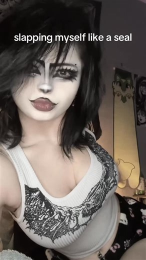 meow on Instagram: "new year same seal patreon: meowingmal #goth #gothgirl #gothic #gothtok #gothmakeup #emo #alt #emogirl #alternative #altgirl #alternativegirl #gothicstyle #gothfashion #gothgf #fyp #fypシ゚viral #fypシ #fypage #gothbabe"