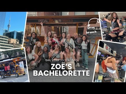 Epic BACHELORETTE weekend in Toronto🏳️‍🌈🇨🇦