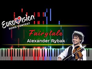 Alexander Rybak - Fairytale 🇳🇴 Norway (Eurovision 2009 Winner) [piano tutorial + sheet piano]