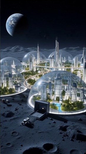 “Lunaris City — Humanity’s First Home on the Moon 🌕✨”