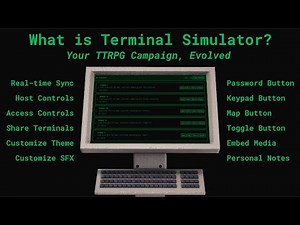 What is Terminal Simulator? Create Interactive Control Panels for TTRPGs and Immersive Stories.
