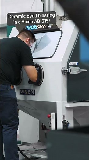 Improving surface finish with our Vixen Aquablast AB1215
