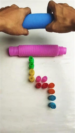 Satisfying Voicing of POP Tube | diy #asmrsound #relaxing #poptubesound #shorts #insideout