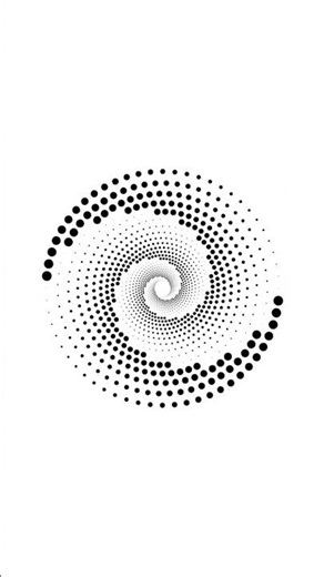 Dotted Spiral Vortex in Adobe Illustrator - #illustrator #tutorial #shorts #design