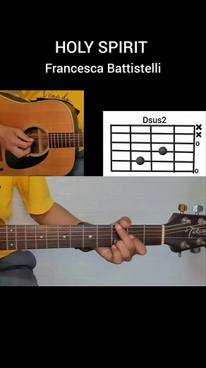 HOLY SPIRIT Francesca Battistelli #สอนกีตาร์ #guitarchords #guitarcover #guitartutorial #holysprit | James Guitar