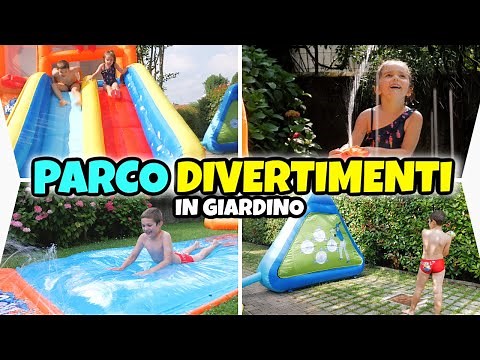 PARCO DIVERTIMENTI IN GIARDINO a Sorpresa con Giochi d'Acqua