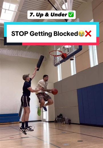 Stop getting your shot sent 😭❌ Here are 7 types of finishes every hooper needs in their bag to avoid getting blocked💯🔥 tag or send this to someone who's always getting blocked & SAVE this for later.🏀📝🤝 #basketball #tips #finishes #drills #fyp