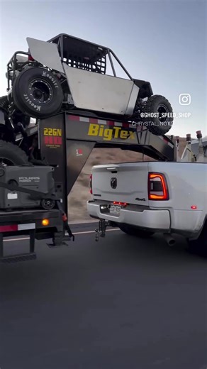 Our Gooseneck trailers deliver peak performance. @ghost_speed_shop Check out the full lineup here: https://www.bigtextrailers.com/trailers/flatbed-goosenecks-deck-overs/ | Big Tex Trailers
