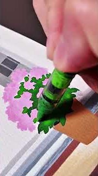 Draw "Outside the Window" with acrylic markers. #art #painting #relaxing