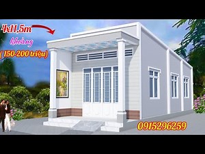 Simple level 4 house with completed price of 46m2 | prefabricated American roof
