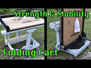 Folding Portable X-Carve Table: Strength and Mobility Demonstration