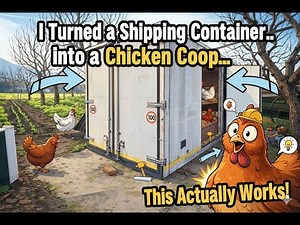 I Turned a Shipping Container into a Chicken Coop… This Actually Works!