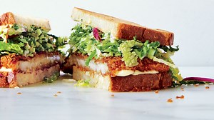 Chicken Cutlet Sandwiches with Savoy Cabbage Slaw