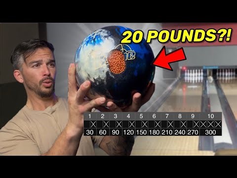 Trying to bowl the first 300 with a 20LB Bowling Ball (insane ending)
